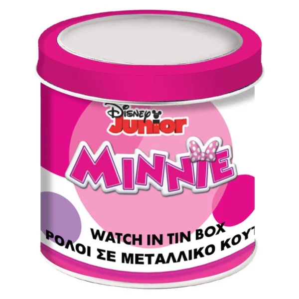 Ρολόι Χειρός Disney Minnie Mouse Αναλογικό σε μεταλλικό κουτί - Image 2