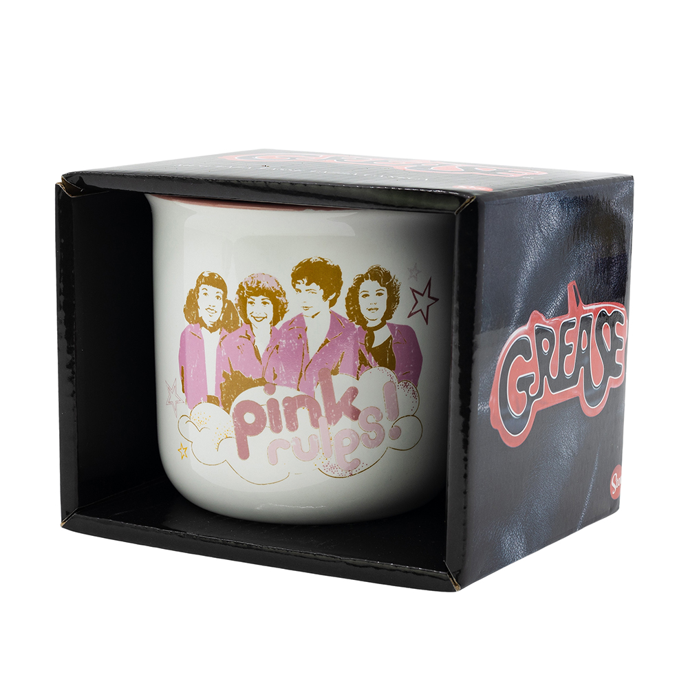 Grease Pink Ladies Ceramic Breakfast Mug 14 Oz In Gift Box