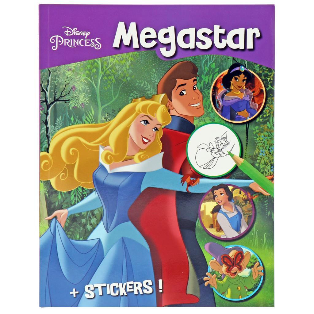 Βιβλίο Ζωγραφικής Disney MegaColor Α4 με 128 Σελίδες Χρωματισμού-Αυτοκόλλητα σε 2 Σχέδια