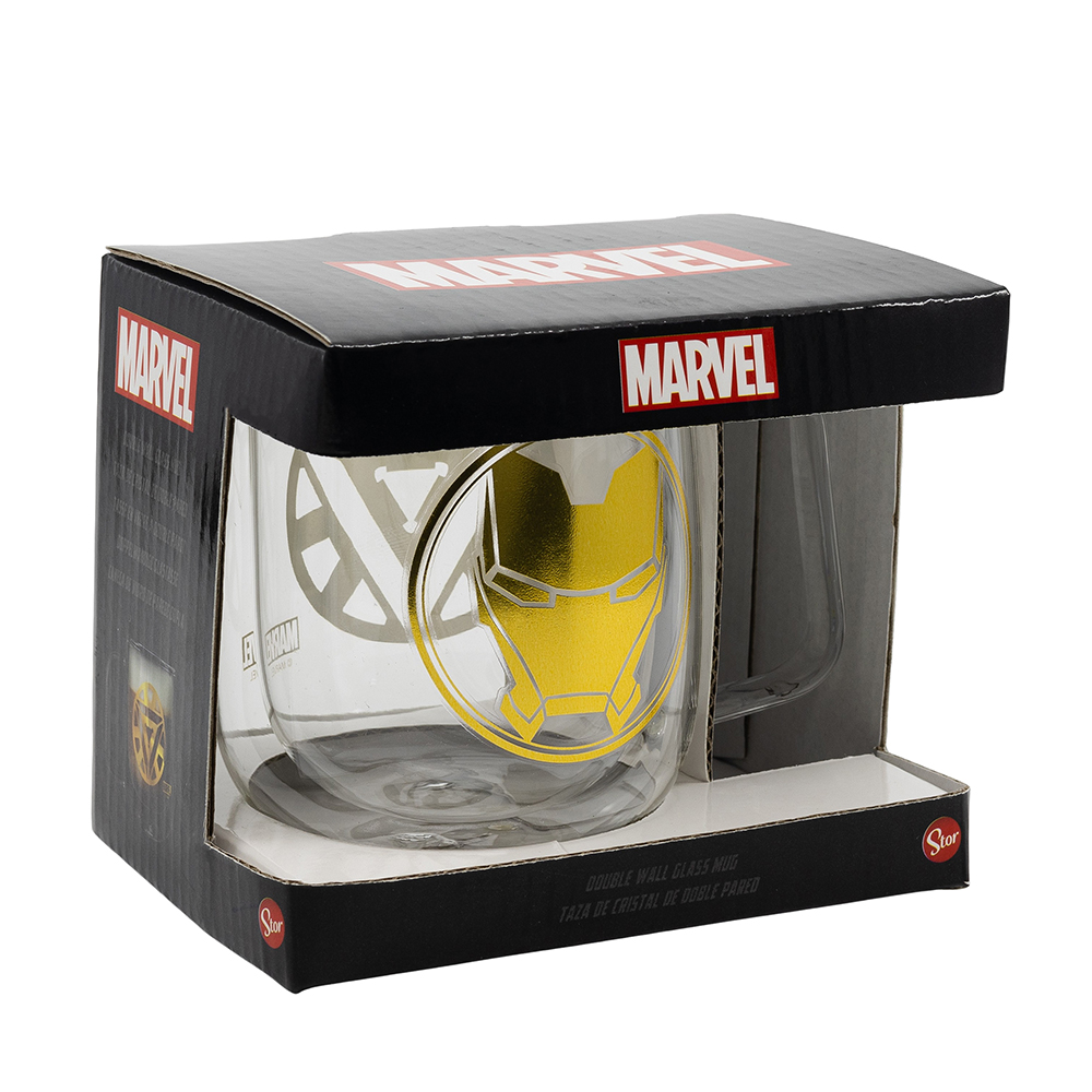 Marvel Double Wall Glass Mug 290 ml