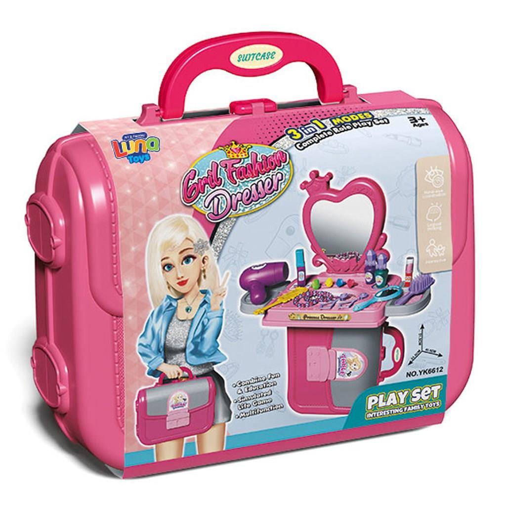 Βαλιτσάκι Ομορφιάς Σετ Luna Toys 22x10x22 εκ.