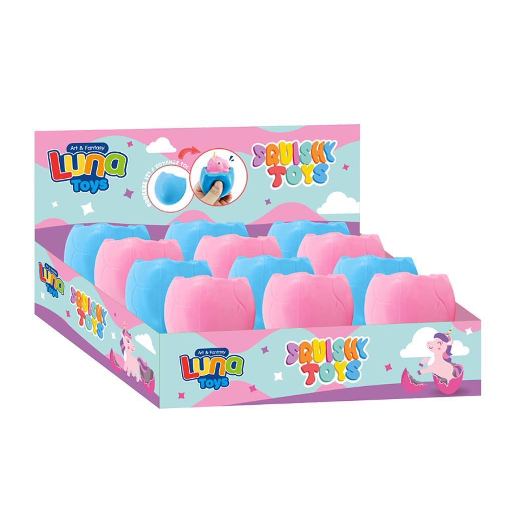 Παιχνίδι squishy μονόκερος Luna Toys σε 2 χρώματα