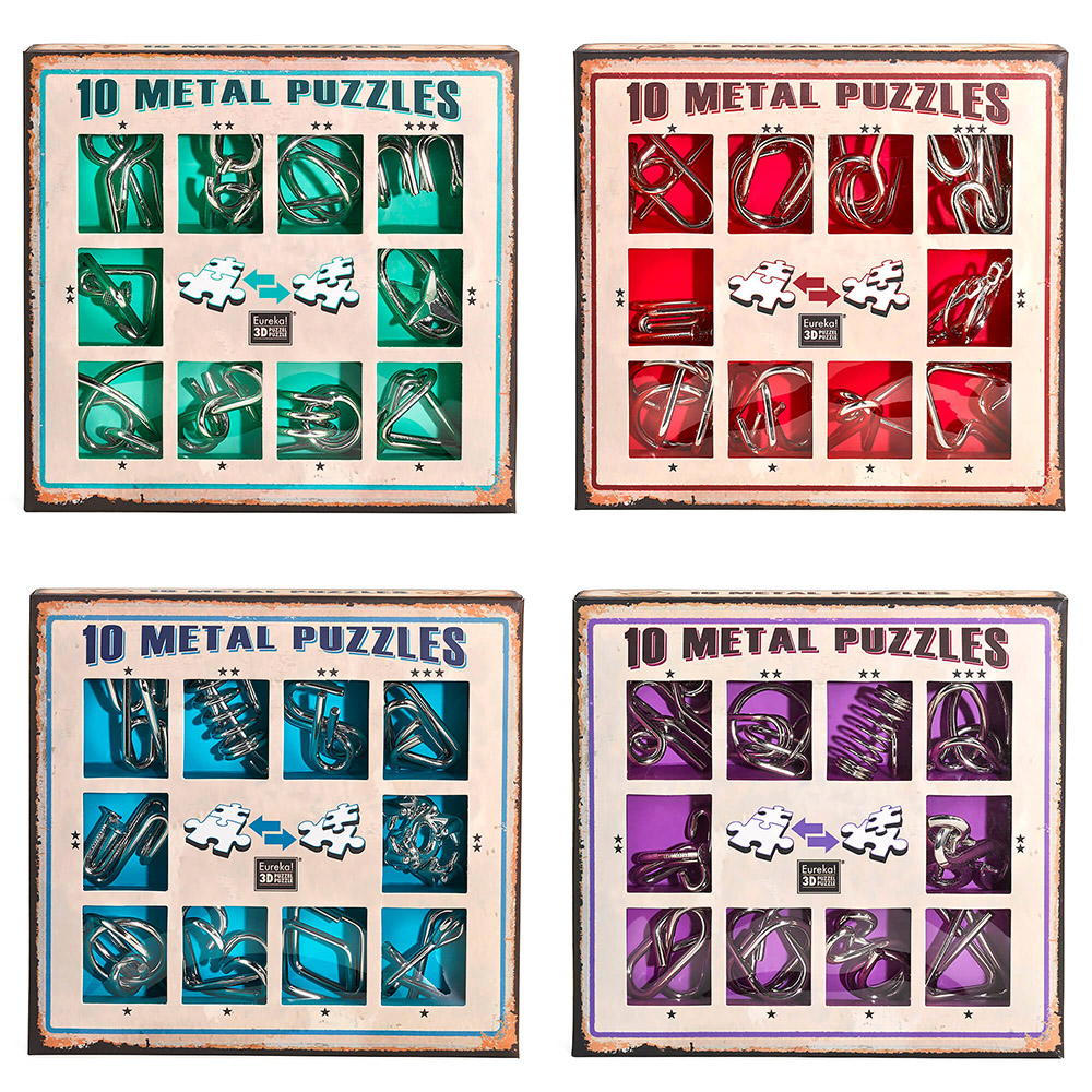 10 Metal Puzzle Set