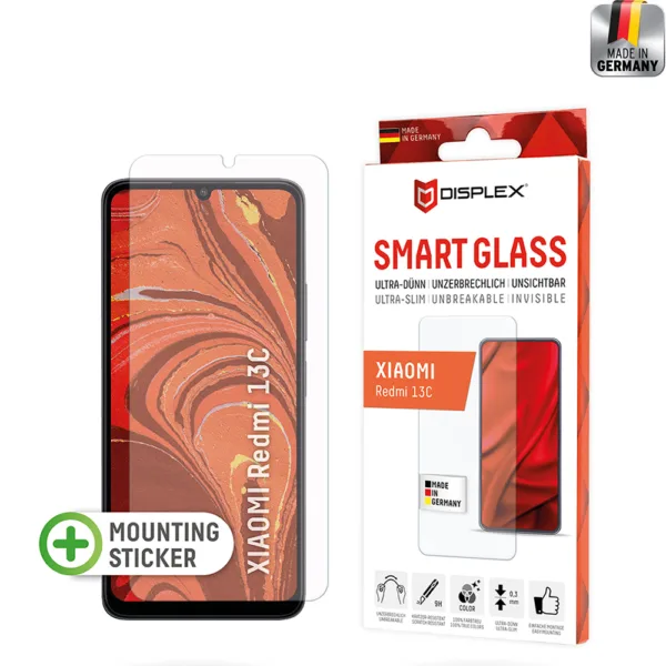 Displex - Premium Smart FlexiGlass - Xiaomi Redmi 13C 4G / 13C 5G / Poco M6 / C65 - Clear