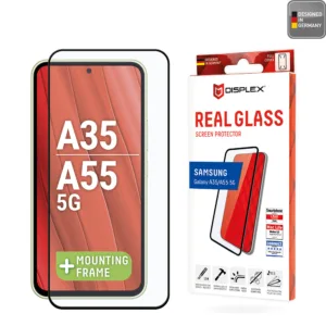 Displex - Premium Real Glass Full Cover - Samsung Galaxy A35 5G / A55 5G / M35 - Black