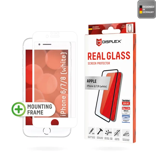 Displex - Premium Real Glass Full Cover - iPhone 6 / 6S / 7 / 8 / SE 2