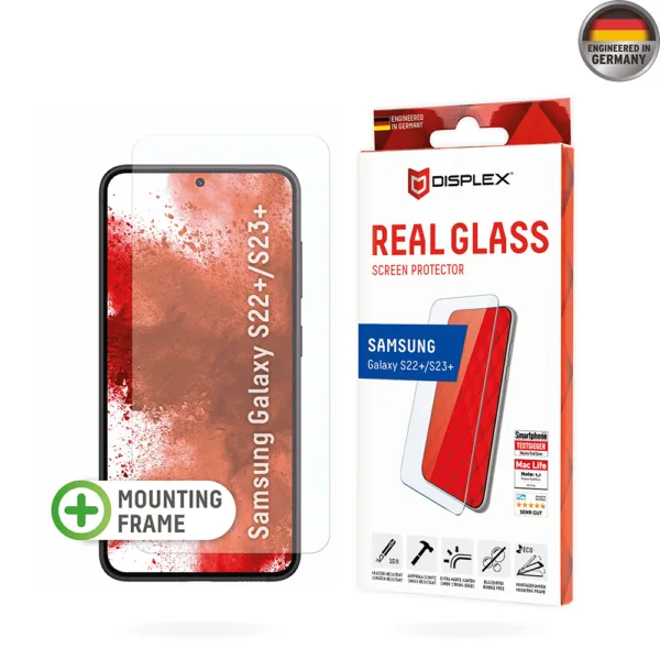 Displex - Premium Real Glass 2D - Samsung Galaxy S22 Plus 5G / S23 Plus - Clear