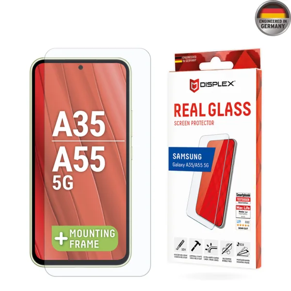 Displex - Premium Real Glass 2D - Samsung Galaxy A35 5G / A55 5G / M35 - Clear