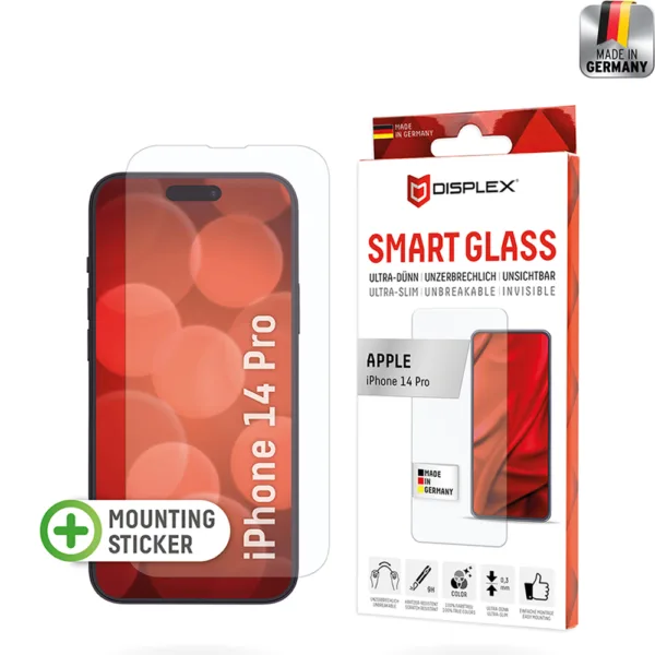 Displex - Premium Smart FlexiGlass - iPhone 14 Pro - Clear