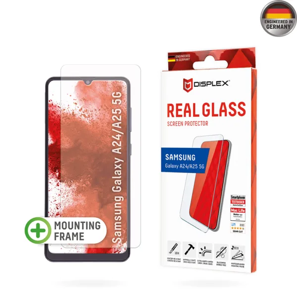 Displex - Premium Real Glass 2D - Samsung Galaxy A24 / A25 5G - Clear