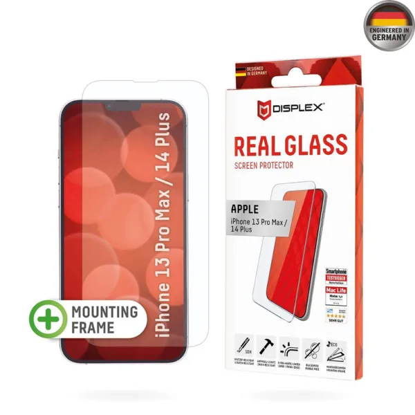 Displex - Premium Real Glass 2D - iPhone 13 Pro Max / iPhone 14 Plus - Clear