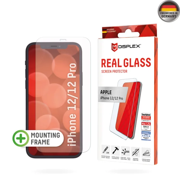 Displex - Premium Real Glass 2D - iPhone 12 / iPhone 12 Pro - Clear