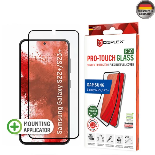 Displex - Premium Pro Touch FlexiGlass Eco - Samsung Galaxy S22 Plus 5G / S23 Plus - Black