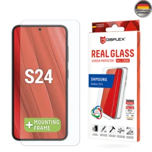 Displex - Premium [Pack] Real Glass + Case - Samsung Galaxy S24 - Clear