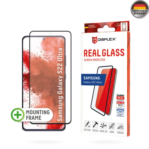 Displex - Premium Real Glass 3D - Samsung Galaxy S22 Ultra 5G - Clear