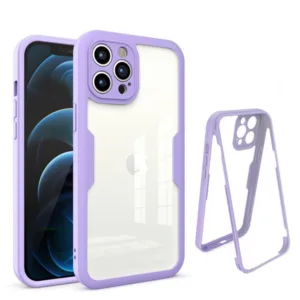 Techsuit - ColorVerse 360 Series + Screen Protector - iPhone 12 Pro Max - Purple