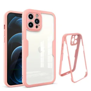 Techsuit - ColorVerse 360 Series + Screen Protector - iPhone 12 Pro Max - Pink