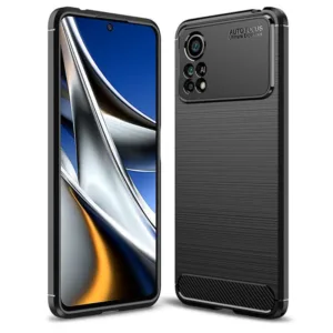 Techsuit - Carbon Silicone - Xiaomi Poco X4 Pro 5G - Black