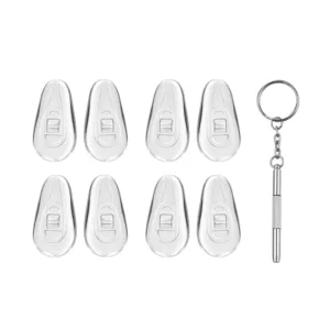 Techsuit - [Pack] Glasses Screwdriver with 4 Pairs of Silicone Nose Pads (ST1) - from Metal