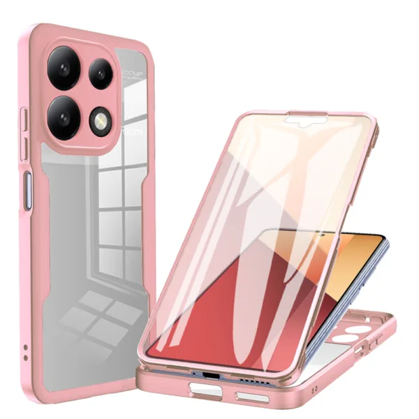 Techsuit - ColorVerse 360 Series + Screen Protector - Xiaomi Redmi Note 13 Pro 4G / Poco M6 Pro 4G - Pink