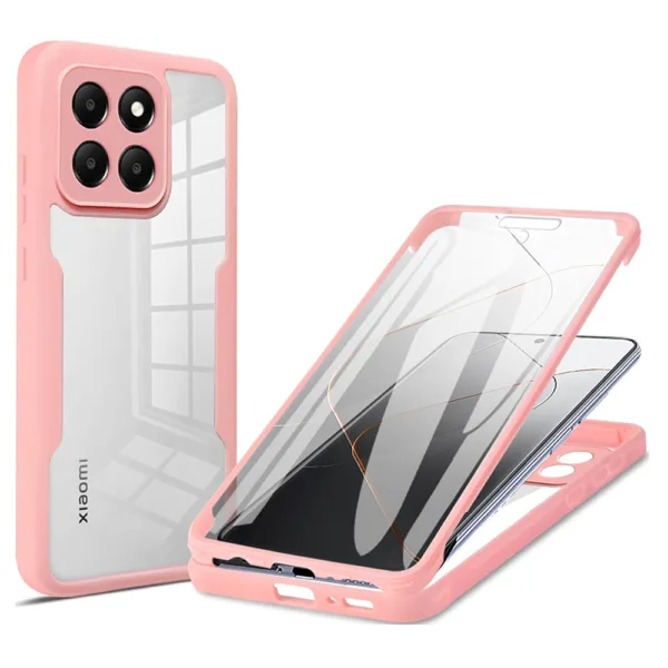 Techsuit - ColorVerse 360 Series + Screen Protector - Xiaomi 14 - Pink