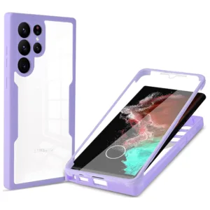 Techsuit - ColorVerse 360 Series + Screen Protector - Samsung Galaxy S23 Ultra - Purple