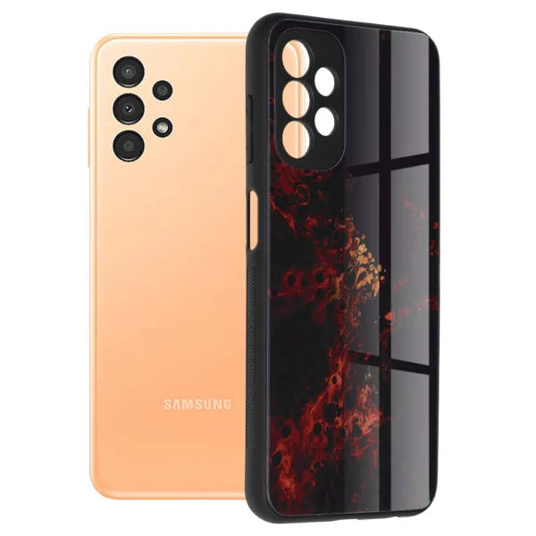 Techsuit - Glaze Series - Samsung Galaxy A13 4G - Red Nebula