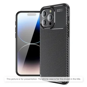 Techsuit - CarbonFiber - Xiaomi Redmi Note 14 Pro - Black