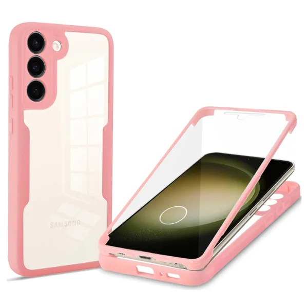 Techsuit - ColorVerse 360 Series + Screen Protector - Samsung Galaxy S23 Plus - Pink