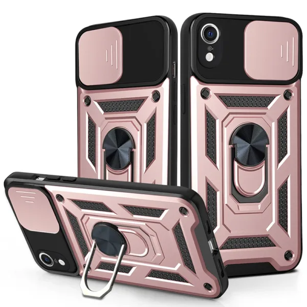 Techsuit - CamShield Series - iPhone XR - Rose Gold