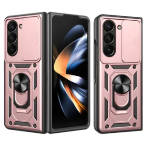 Techsuit - CamShield Series - Samsung Galaxy Z Fold5 - Rose Gold