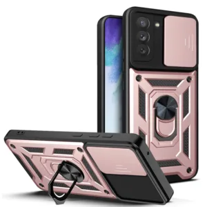 Techsuit - CamShield Series - Samsung Galaxy S21 FE 5G - Rose Gold