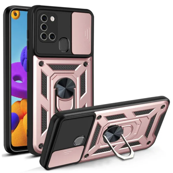 Techsuit - CamShield Series - Samsung Galaxy A21s - Rose Gold