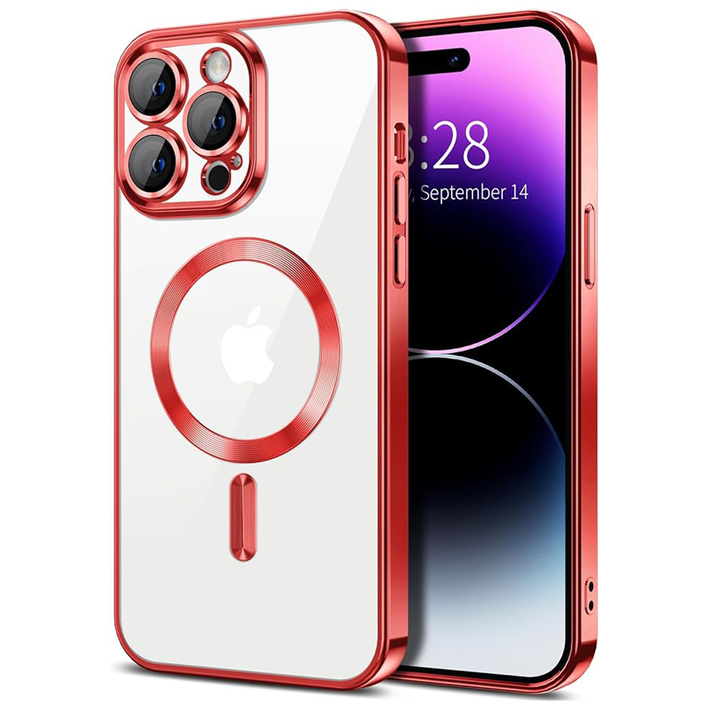 Techsuit - Luxury Crystal MagSafe - iPhone 14 Pro Max - Red