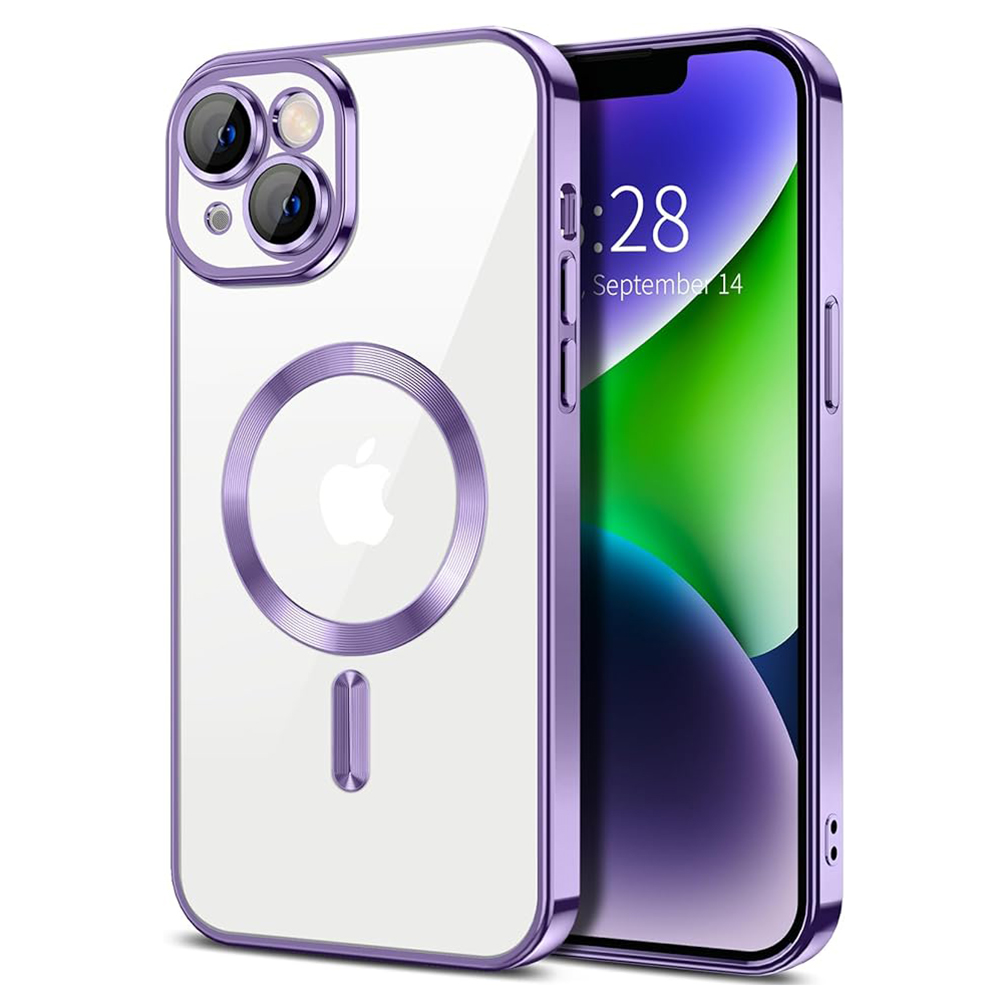 Techsuit - Luxury Crystal MagSafe - iPhone 14 Plus - Light Purple