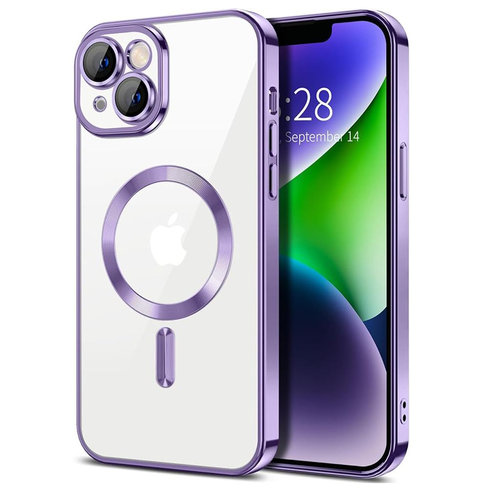 Techsuit - Luxury Crystal MagSafe - iPhone 14 - Light Purple