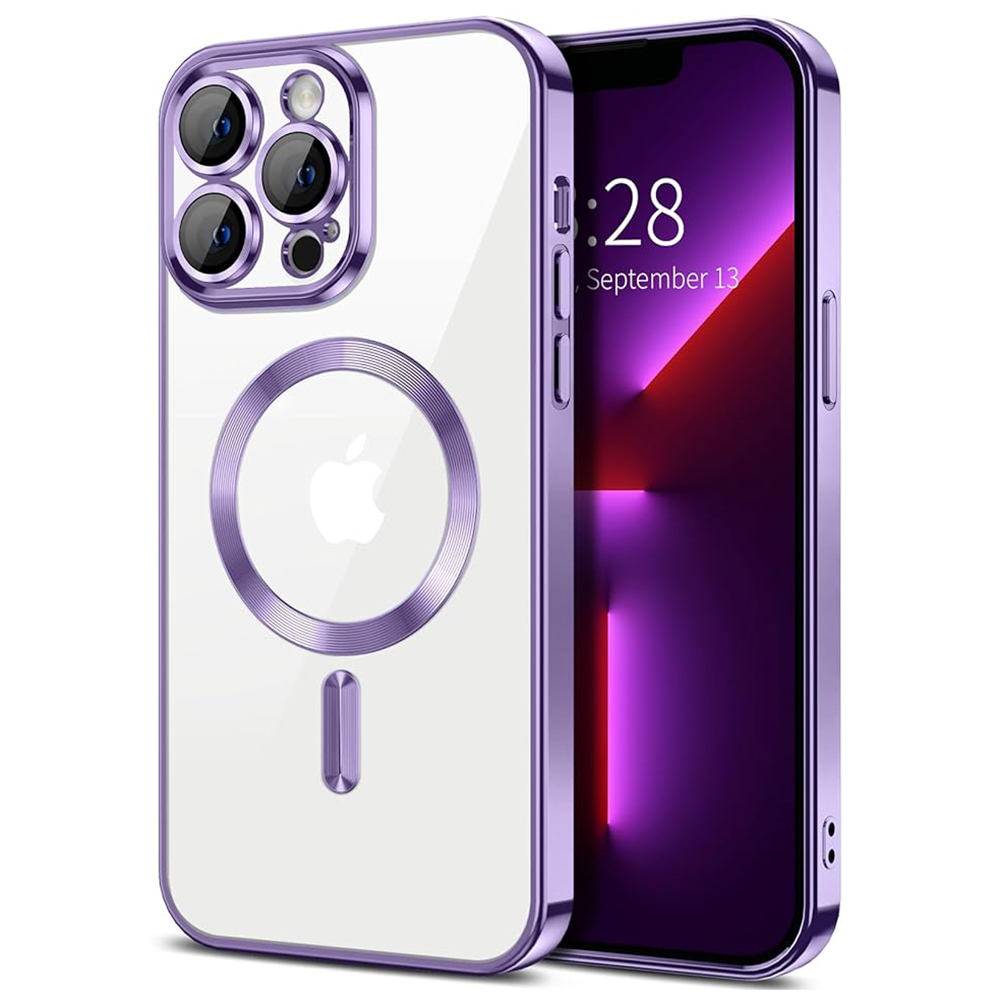 Techsuit - Luxury Crystal MagSafe - iPhone 13 Pro - Light Purple