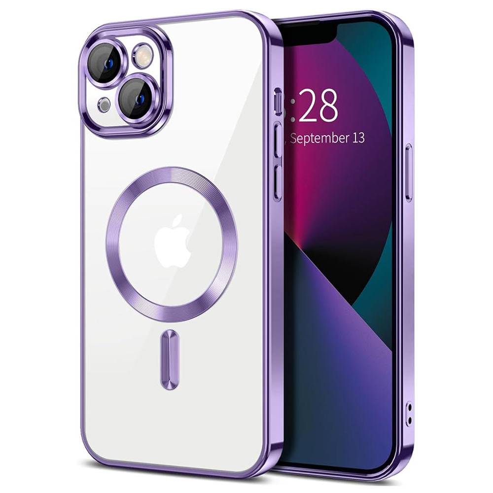 Techsuit - Luxury Crystal MagSafe - iPhone 13 - Light Purple