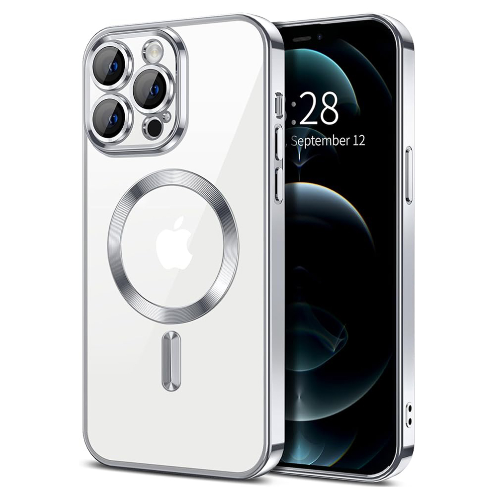 Techsuit - Luxury Crystal MagSafe - iPhone 12 Pro Max - Silver