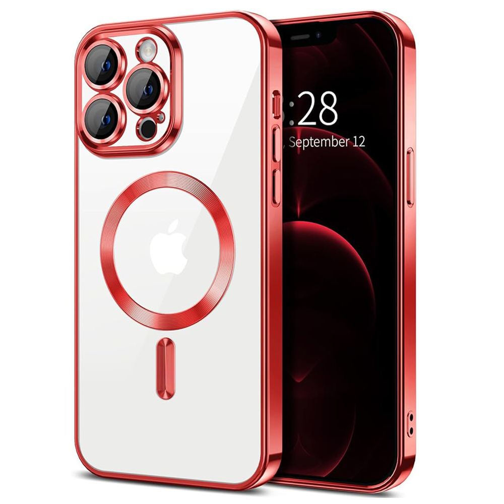 Techsuit - Luxury Crystal MagSafe - iPhone 12 Pro Max - Red