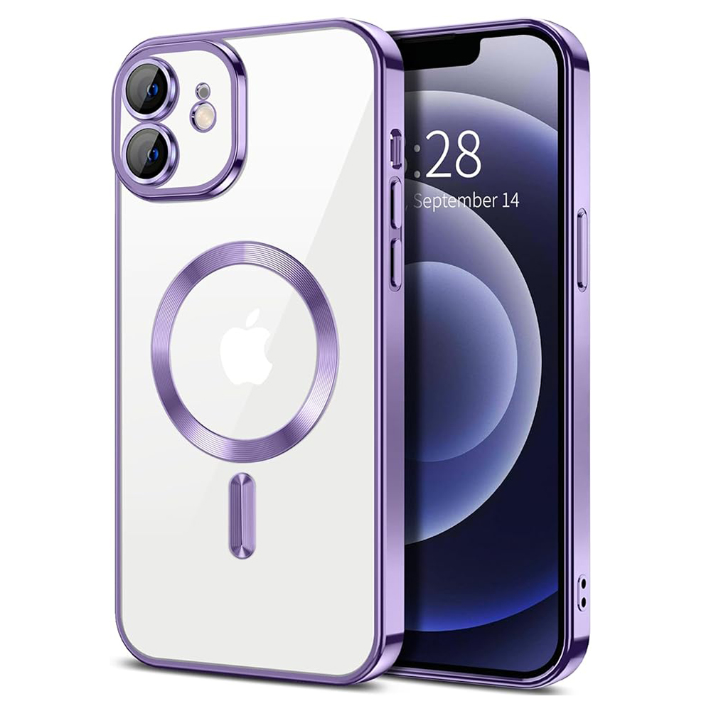 Techsuit - Luxury Crystal MagSafe - iPhone 12 - Light Purple