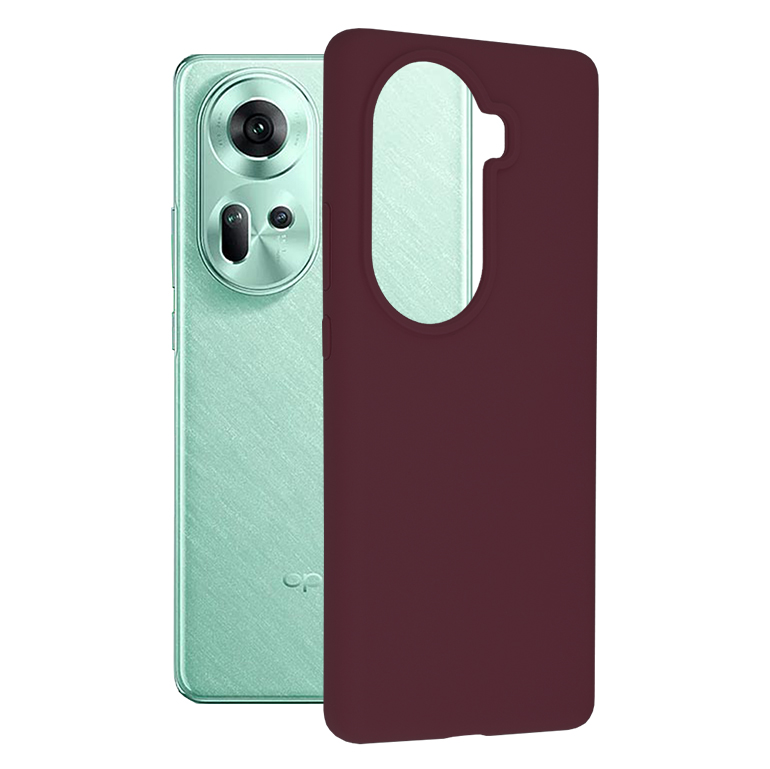 Techsuit - Soft Edge Silicone - Oppo Reno11 - Plum Violet