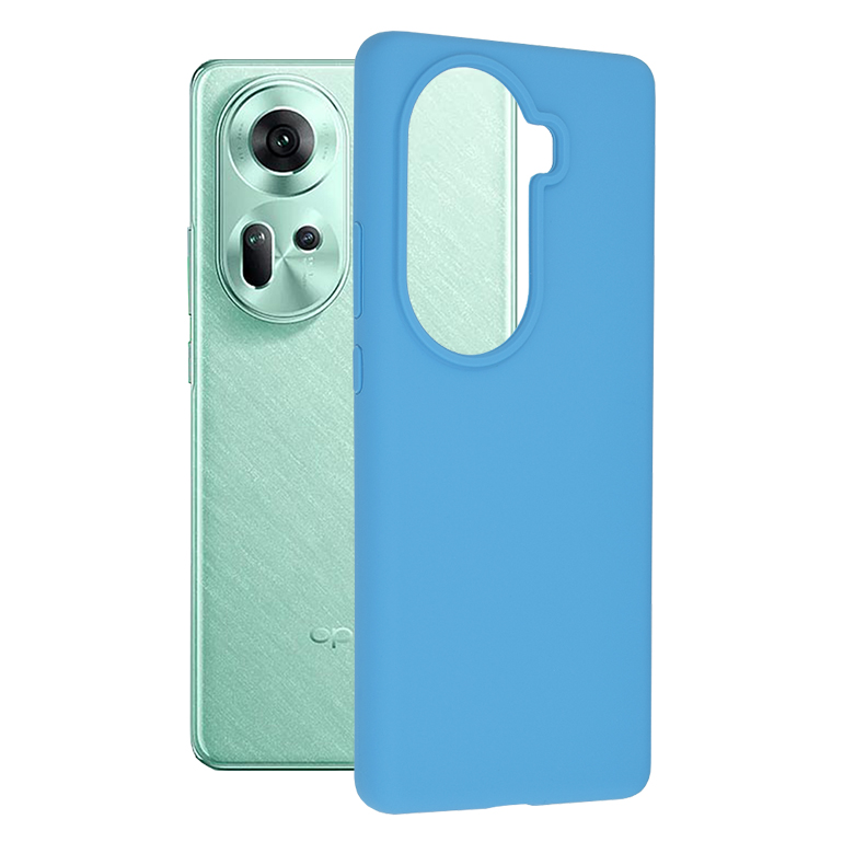 Techsuit - Soft Edge Silicone - Oppo Reno11 - Denim Blue