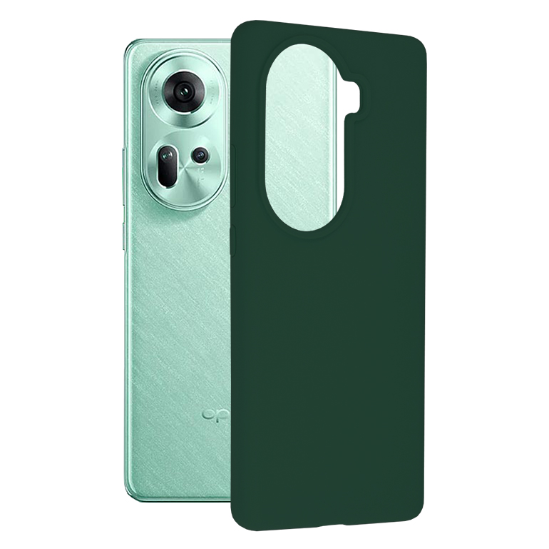 Techsuit - Soft Edge Silicone - Oppo Reno11 - Dark Green