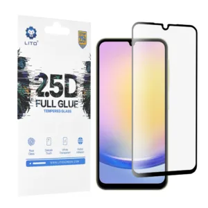 Lito - 2.5D FullGlue Glass - Samsung Galaxy A25 5G - Black