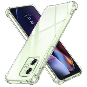 Techsuit - Shockproof Clear Silicone - Motorola Moto G54 Power Edition / G64 - Clear