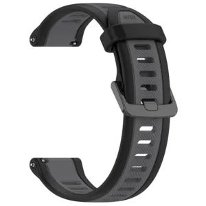 Techsuit - Watchband 18mm (W053) - Huawei Watch GT 4 (41mm)/W1/Honor Watch S1/Garmin Venu 2S/Vivoactive 4S - Gray