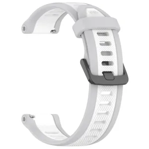 Techsuit - Watchband 18mm (W053) - Huawei Watch GT 4 (41mm)/W1/Honor Watch S1/Garmin Venu 2S/Vivoactive 4S - White