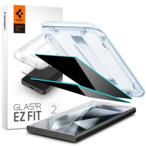 Spigen - Glas.tR EZ-FIT (2 pack) - Samsung Galaxy S24 Ultra - Privacy