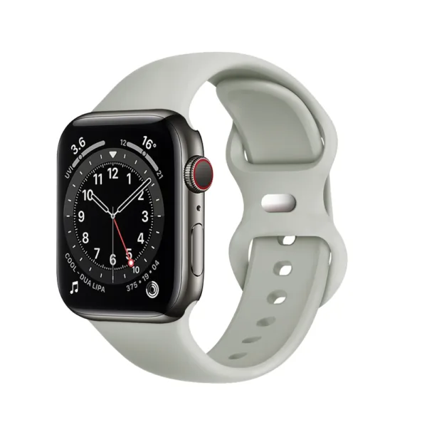 Techsuit - Watchband (W031) - Apple Watch 1/2/3/4/5/6/7/8/9/10/SE/SE 2/Ultra/Ultra 2 (42/44/45/46/49mm) - Gray